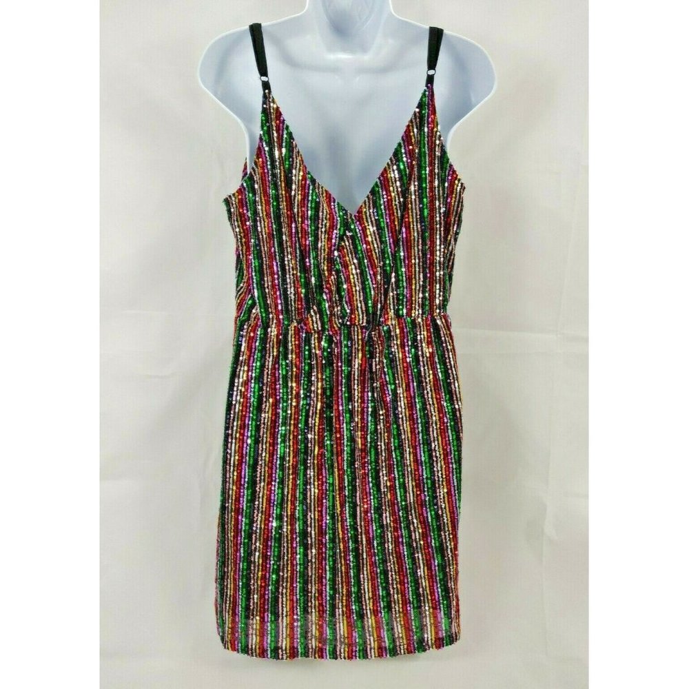 Sanctuary Womens Minidress XLarge Rainbow Prism - Picture 4 of 14